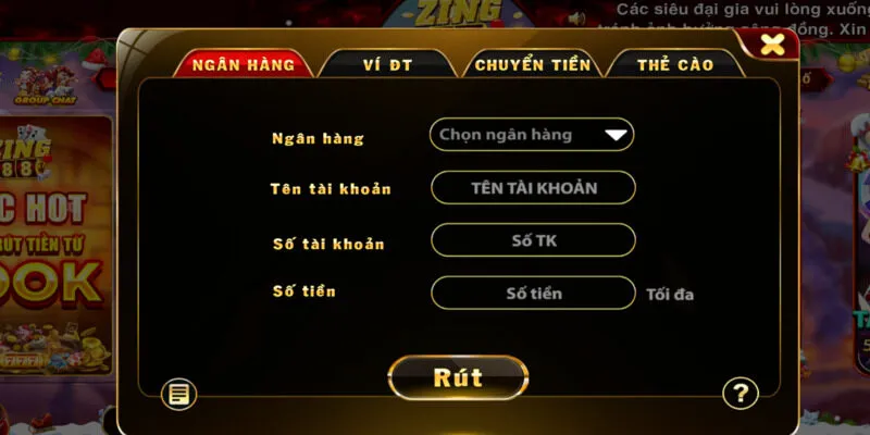 Rút tiền Zing88 đơn giản, an toàn 