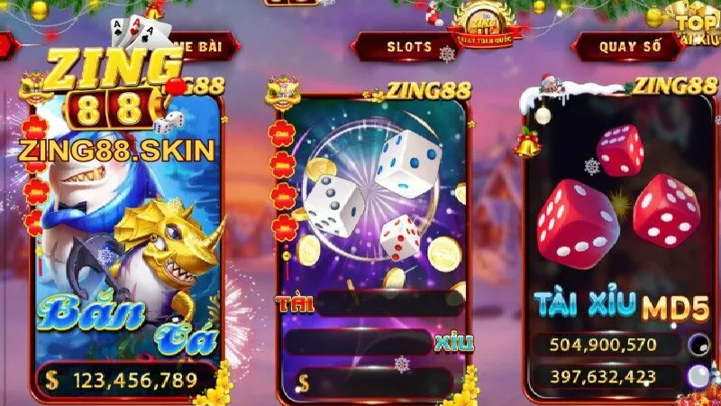 So sánh Zing88 với Go88 về giao diện trang game