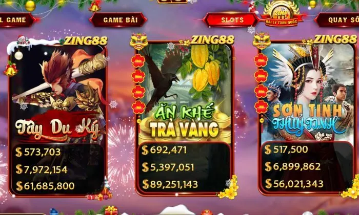 Khám phá kho game Slots đồ sộ tại Zing88