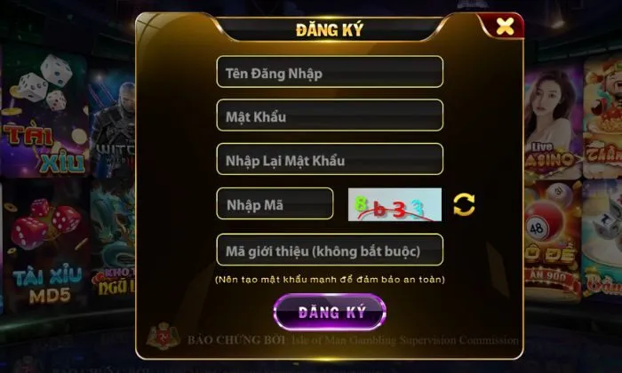 Điền đầy đủ theo form yêu cầu sẵn của nhà cái Zing88